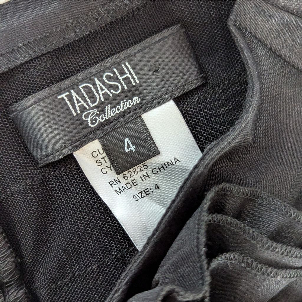 Tadashi Shoji Black Dress Size 4 - Picture 5 of 11